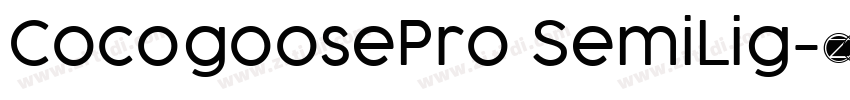 CocogoosePro SemiLig字体转换